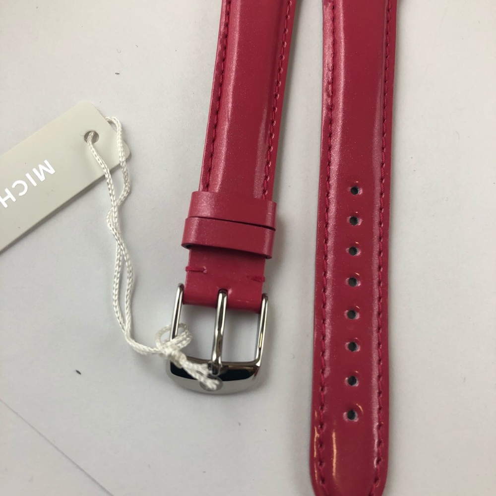 New with tags Authentic Michele Hot pink watch band 16 MM